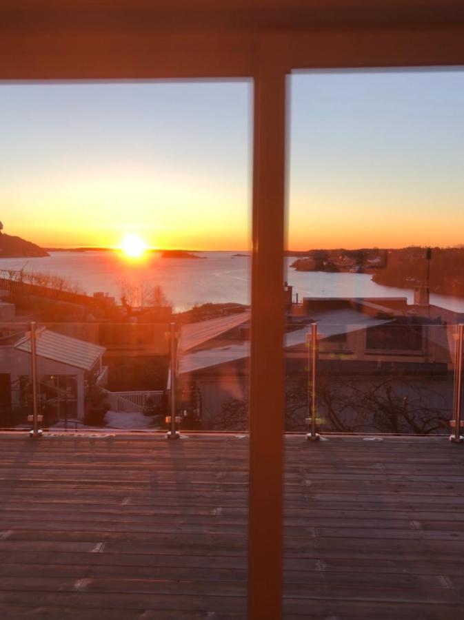 Ferienwohnung Aid Og Svein' S Sentrumsnaere Panorama Hjem Kristiansand Exterior foto
