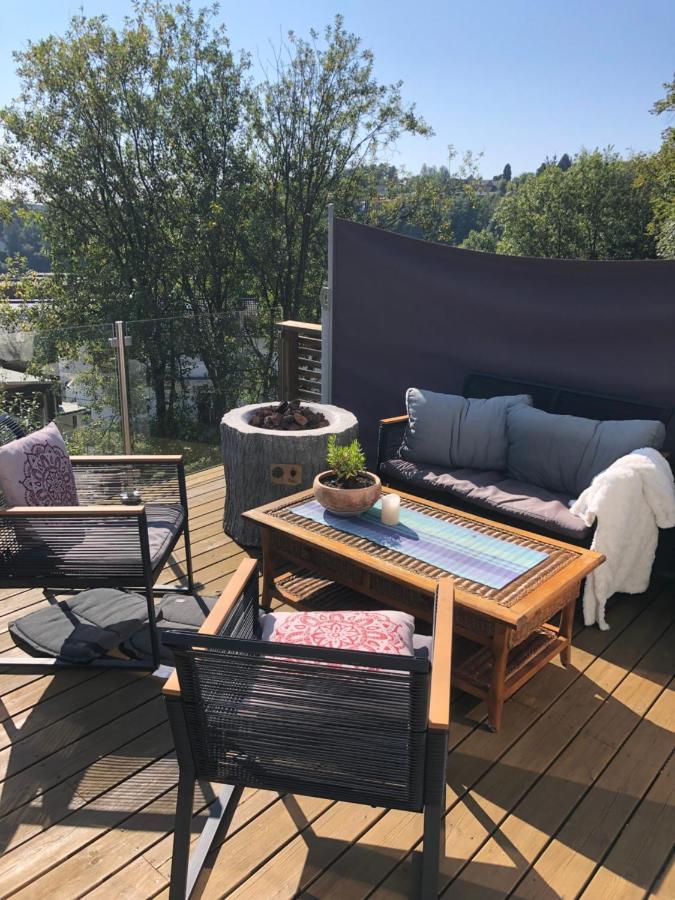 Ferienwohnung Aid Og Svein' S Sentrumsnaere Panorama Hjem Kristiansand Exterior foto